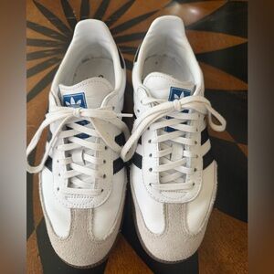 Adidas Kids White and Black Sneakers